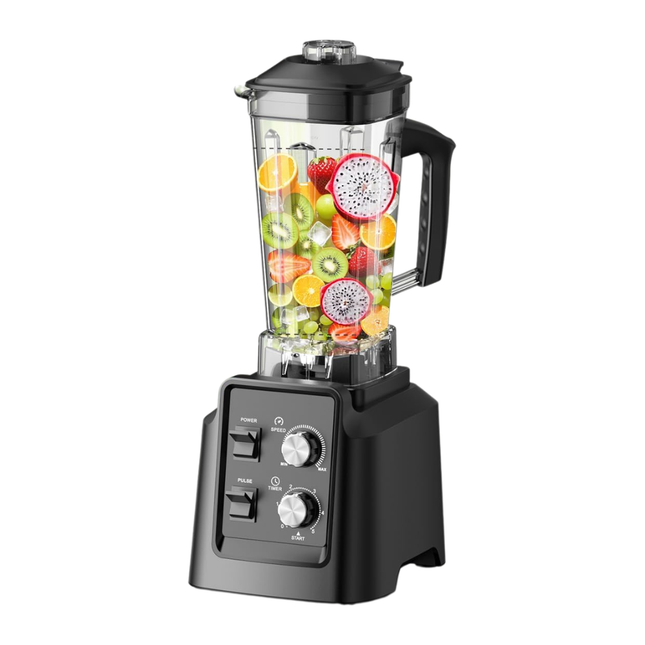 High-Speed Kitchen Blender with 2.2L Pitcher and Grinder Attachment for Smoothies and Ice Crushing