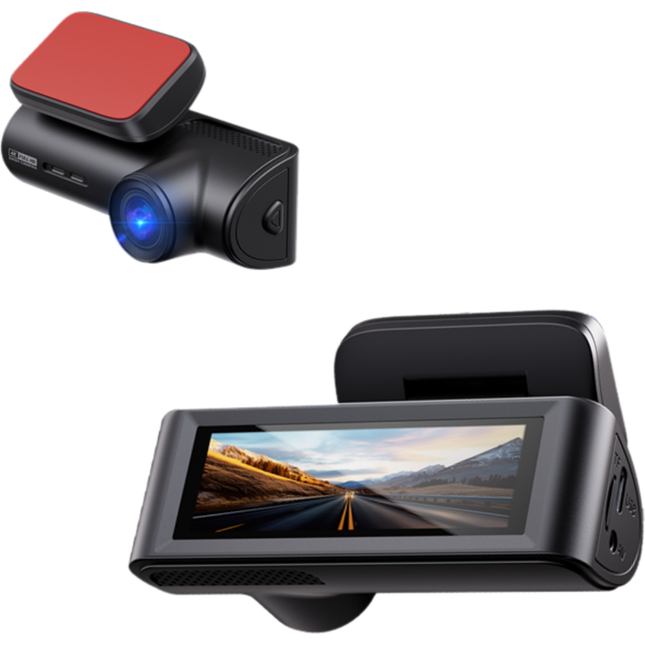 Dual Lens 4K Car Dash Camera with Rear Camera, WiFi and Loop Recording