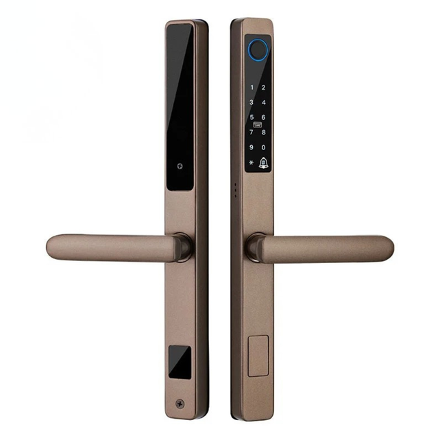 Waterproof Smart Door Lock with Fingerprint, Password, Card and Key Access