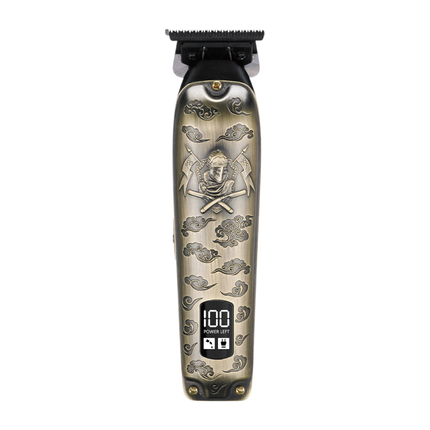 Professional Cordless Hair Clipper with LCD Display Stainless Steel Blades Rechargeable Trimmer