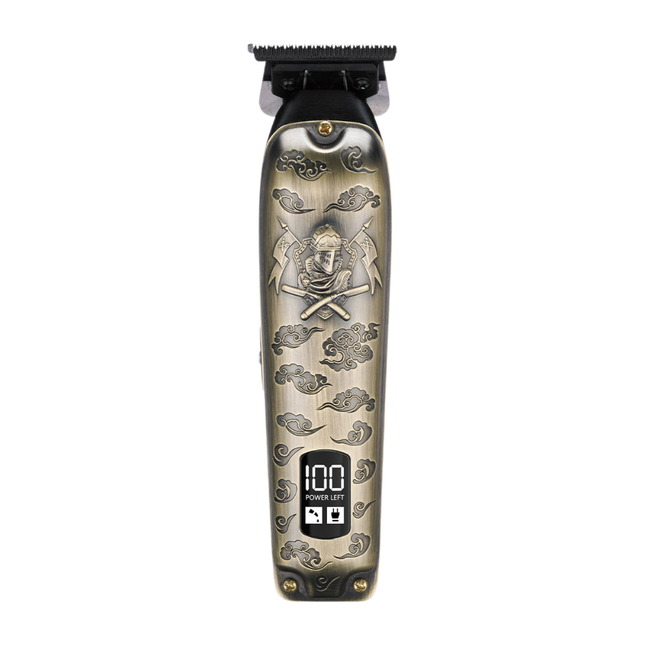 Professional Cordless Hair Clipper with LCD Display Stainless Steel Blades Rechargeable Trimmer