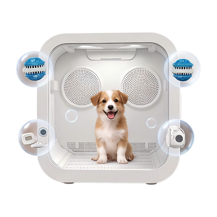 Portable Pet Drying Machine with Multi-Mode Wind Control and Overheat Protection