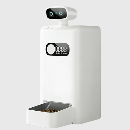 Automatic Pet Feeder 3.5L with LCD Display Dual-Band WiFi and Stainless Steel Bowl