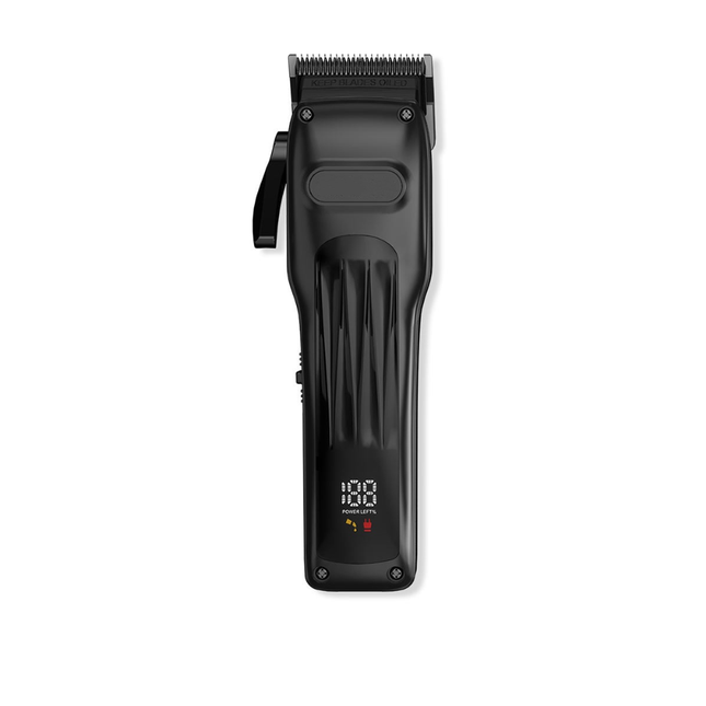 Cordless USB Rechargeable Hair Trimmer Set with LED Display Adjustable Stainless Steel Blades