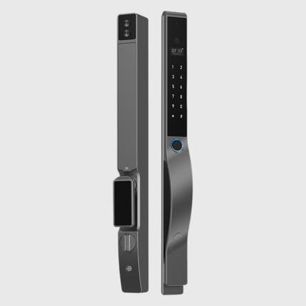 Keyless Smart Sliding Door Lock WiFi Touch Access, Face ID, Fingerprint & Card Entry System