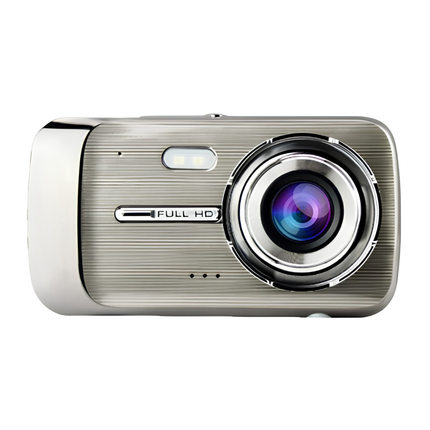 4-Inch Dual Lens Dash Camera with 4K Front Recording, 1080P Rear Camera and Night Vision