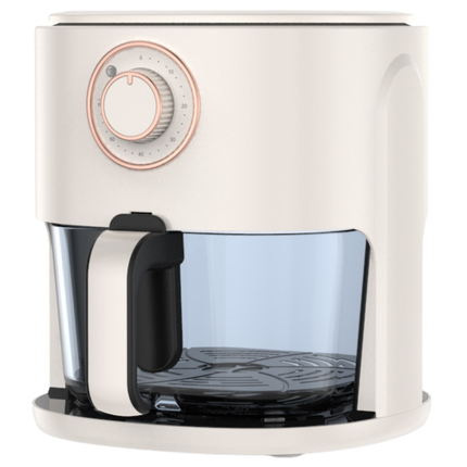 Compact 3L Manual Air Fryer with Dial Control – Space-Saving Design & 1300W Quick Cooking