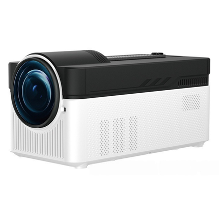 Smart Full HD 1080P Home Theater Projector with Android, 700 Lumens, 40–200 Inch Display, 2GB+32GB, Black & White
