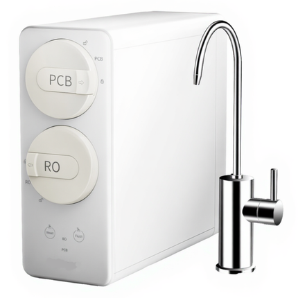 High-Performance Under Sink Reverse Osmosis Water Purifier with Fast Output and Space-Saving Design – White