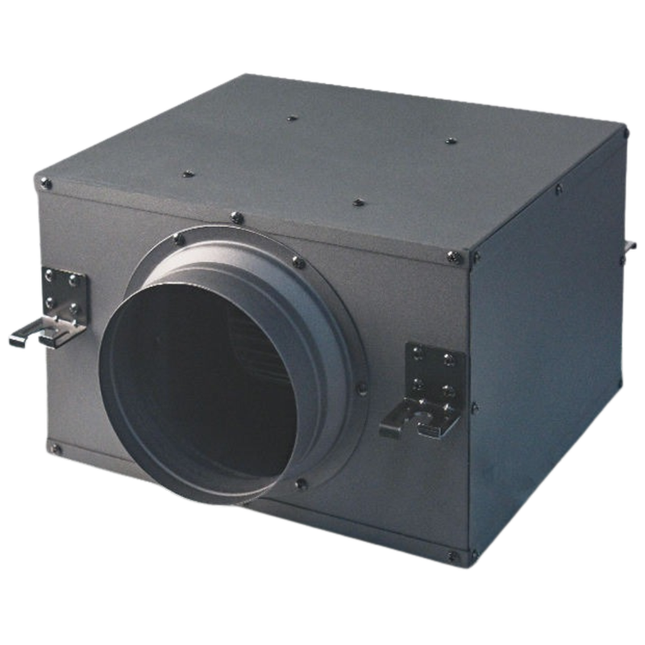 Compact 100mm Ventilation Fan with EC DC Motor Low Noise Efficient Black