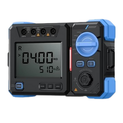 Professional 2500V Insulation Resistance Tester with AC/DC Voltage Measurement, Compact Megger Tool