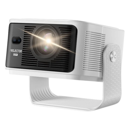 Full HD Smart Projector 1080P Auto Focus Bluetooth Remote 550 ANSI Lumens White