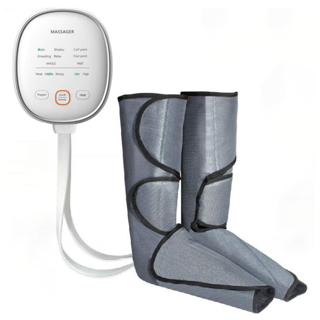 Electric Foot and Calf Massager with Heat and Adjustable Air Compression