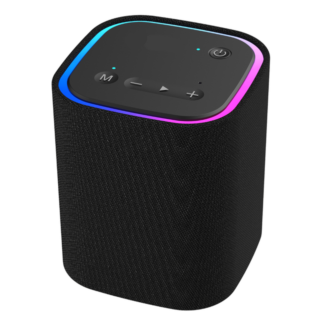 Portable Bluetooth Speaker 15W with Deep Bass and RGB Lights – Wireless Home Sound System Black