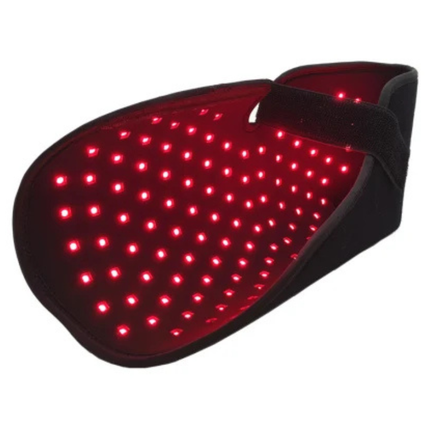 Portable Red Light Relaxation Footwear for Foot Circulation and Muscle Recovery Black