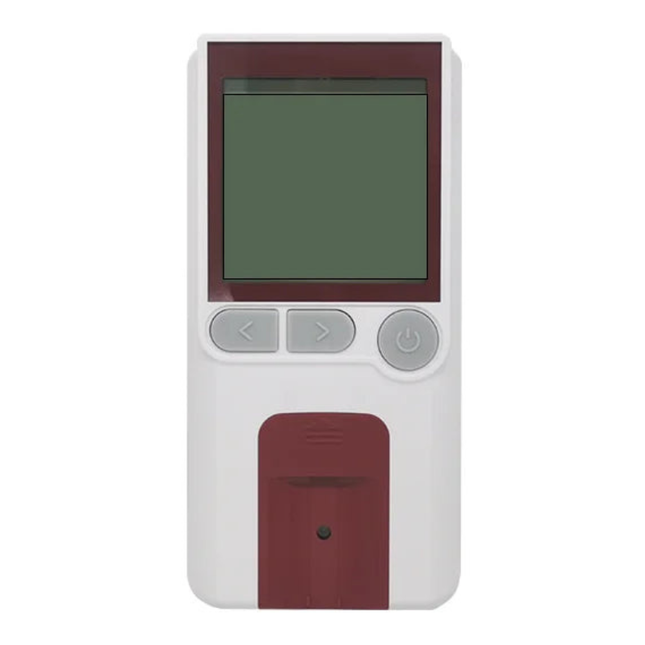 Portable Hemoglobin Monitor Kit with Test Strips, Lancets, and Carry Case White