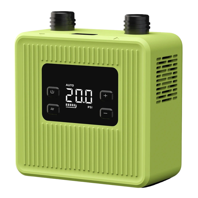 Rechargeable Electric Air Pump 20PSI Dual Stage with LCD Screen and 7 Nozzles