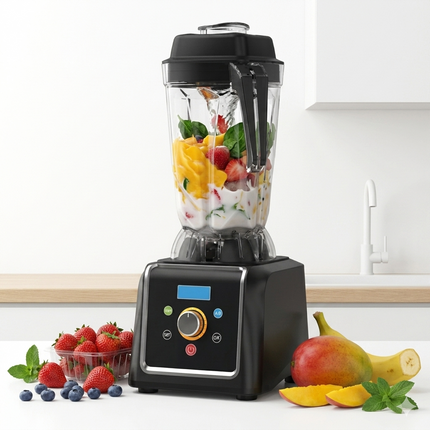 Commercial Kitchen Blender 2.5L Heavy Duty Food Processor with 8-Leaf Stainless Steel Blade