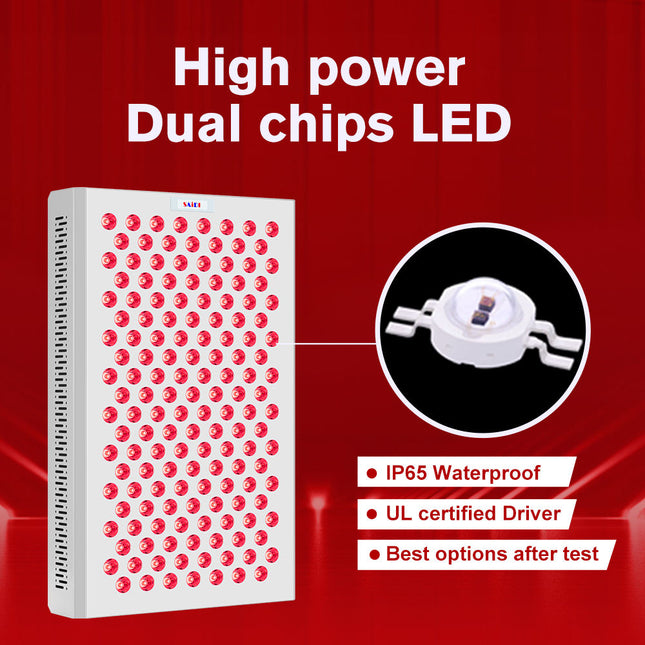 Full Body LED Red and Near Infrared Light Relaxation Panel 150 LEDs 630nm 850nm Spectrum
