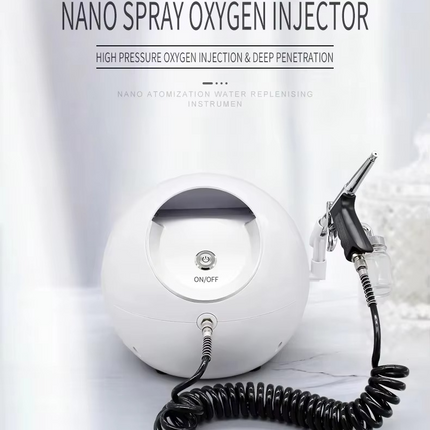 Portable High Pressure Oxygen Facial Spray Gun for Skin Hydration and Rejuvenation