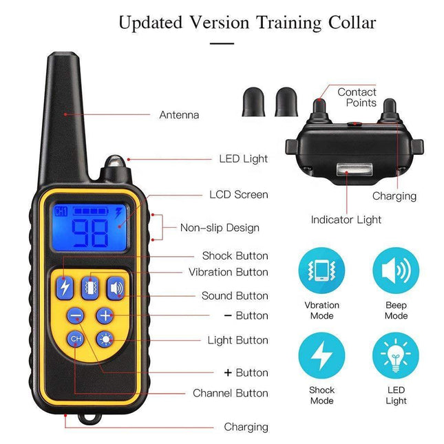 Smart Anti Bark Collar for Dogs with Humane Sound and Vibration Correction, Rechargeable Design