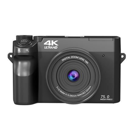 75MP 4K Digital Camera with Dual Cameras, Autofocus, WiFi, 18X Digital Zoom & 3.0" Screen