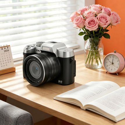 75MP Digital Camera with 6K Video, 18X Digital Zoom and 3.0 Inch Flip Touch Screen