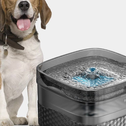 9L Automatic Pet Water Fountain with Silent Adjustable Pump and Multi-Stage Purification