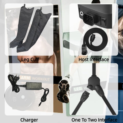 Portable Arm & Leg Compression Relaxation Massager Boots for Circulation and Muscle Recovery