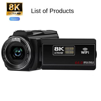 8K Digital Camera with 64MP Photos, 18X Digital Zoom, WiFi & 3.0-Inch Touch Screen
