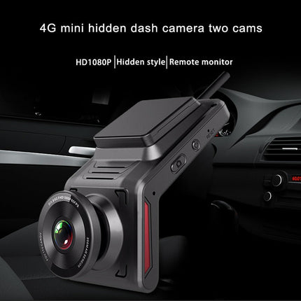 Dual Lens Dash Camera with 4G, Full HD Recording, WiFi & Night Vision – Black