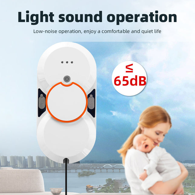 Cordless Window Cleaning Robot with 5600Pa Suction, Dual Spray & Smart App Control