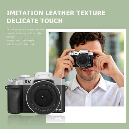 75MP Digital Camera with 6K Video, 18X Digital Zoom and 3.0 Inch Flip Touch Screen