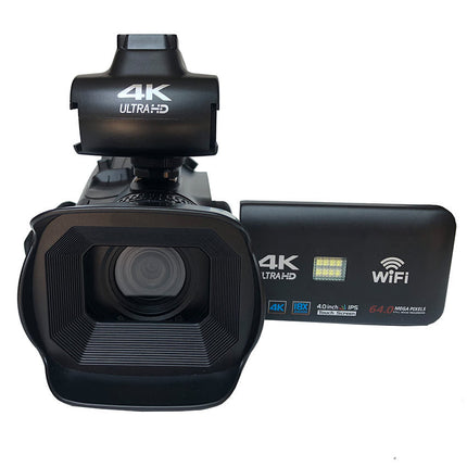 4K Digital Video Camera with 64MP Photos, 18x Zoom, WiFi and 4.0" Touchscreen