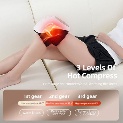 Smart Wireless Knee Relaxation Wrap with Heat Compression, Vibration Massage & Red Light Care