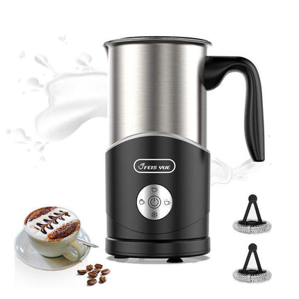 Electric Stirring Kettle with Milk Frother 4-in-1 Hot Water Boiler & Foam Maker