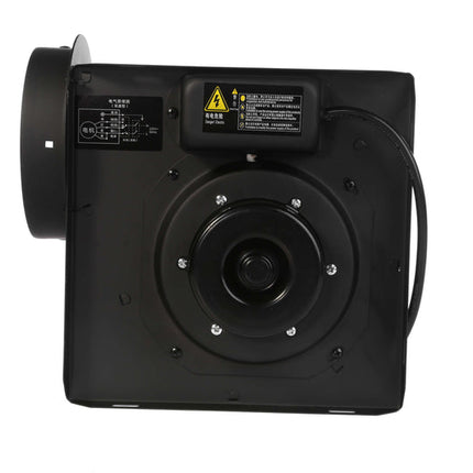 Ceiling Duct Ventilation Fan 185m³/h 22W AC Motor Low Noise 35dB Black