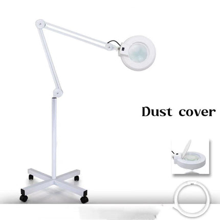 Professional LED Floor Magnifier Lamp with High-Clarity 5X Glass Lens for Precision Tasks