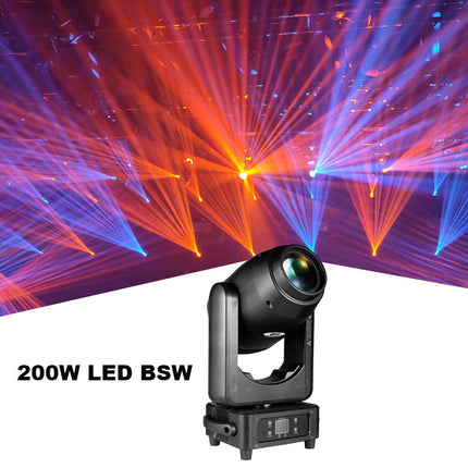 200W LED Moving Head Light – Beam, Wash & Spot with Motorized Zoom, Gobo & Color Effects