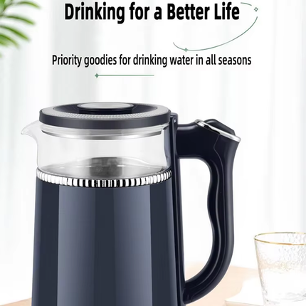 1500W 2.0L Fast Boil Cordless Electric Kettle Portable Dark Blue 220V