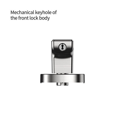 Cordless Semiconductor Fingerprint Smart Handle Lock with Fast <0.5s Unlock, Bluetooth & 50 User Capacity