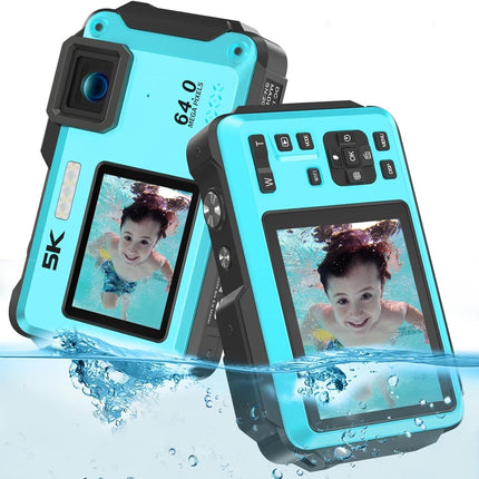 5K Digital Camera with Dual IPS Screens, Autofocus, Time-Lapse and Slow Motion