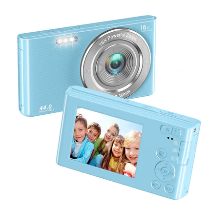 44MP 4K Digital Camera with Auto Focus, 16x Digital Zoom, 2.8 Inch Screen & LED Fill Light