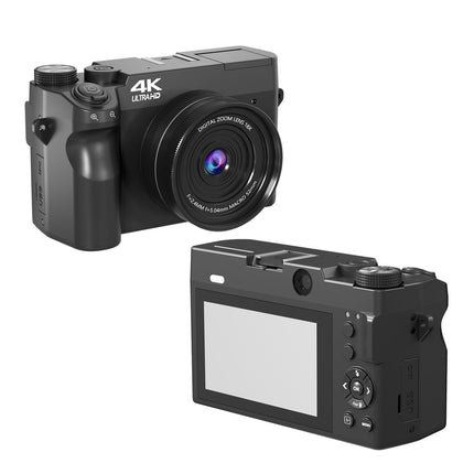 75MP 4K Digital Camera with Dual Cameras, Autofocus, WiFi, 18X Digital Zoom & 3.0" Screen