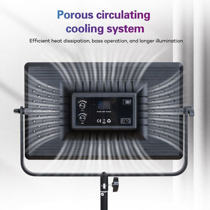 45W RGB Video Light Panel with Adjustable Colour Temperature, Dual NP-F Battery Compatibility & Portable Storage Bag