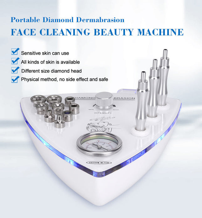 Portable Diamond Microdermabrasion Machine for Skin Exfoliation and Renewal