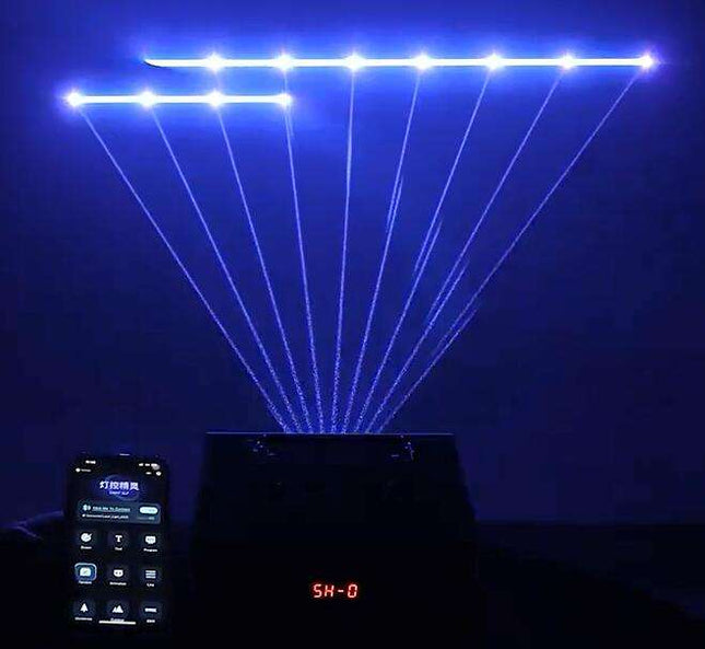 Smart RGB Animation Laser Light Projector with App Control for Events & Decorations – Black