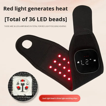 Rechargeable Infrared & Red Light Wrist Support Brace with Soothing Vibration Relaxation