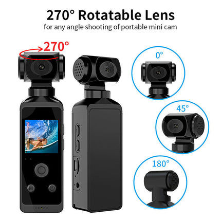 Compact 4K Ultra HD Action Camera with Advanced Stabilization for Outdoor Activities