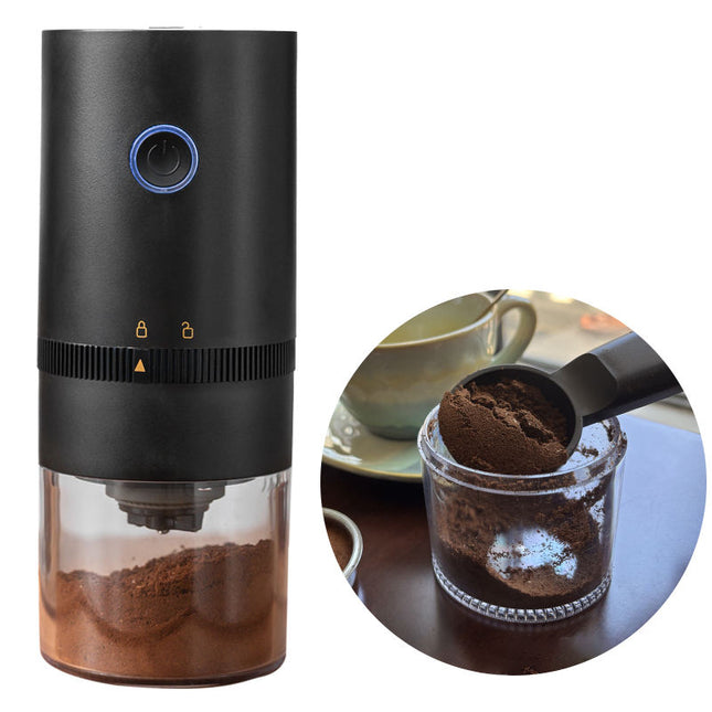 Rechargeable Electric Coffee Grinder with Adjustable Grind Settings for Coffee Beans and Spices